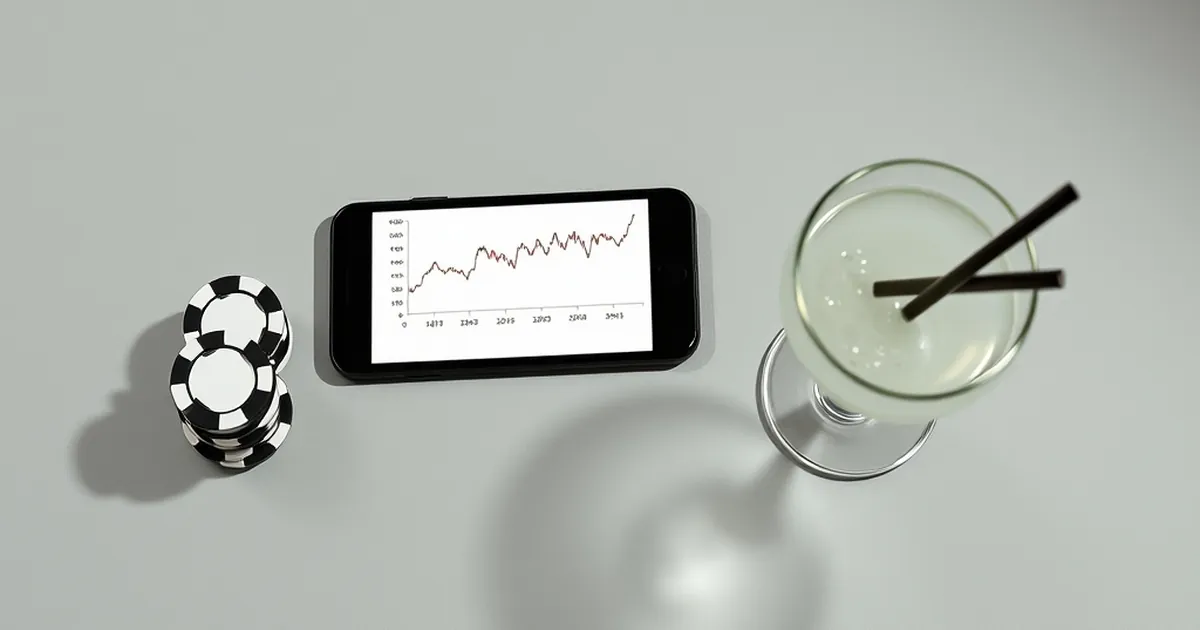 Chip counts skew 22% when a cocktail waitress approaches