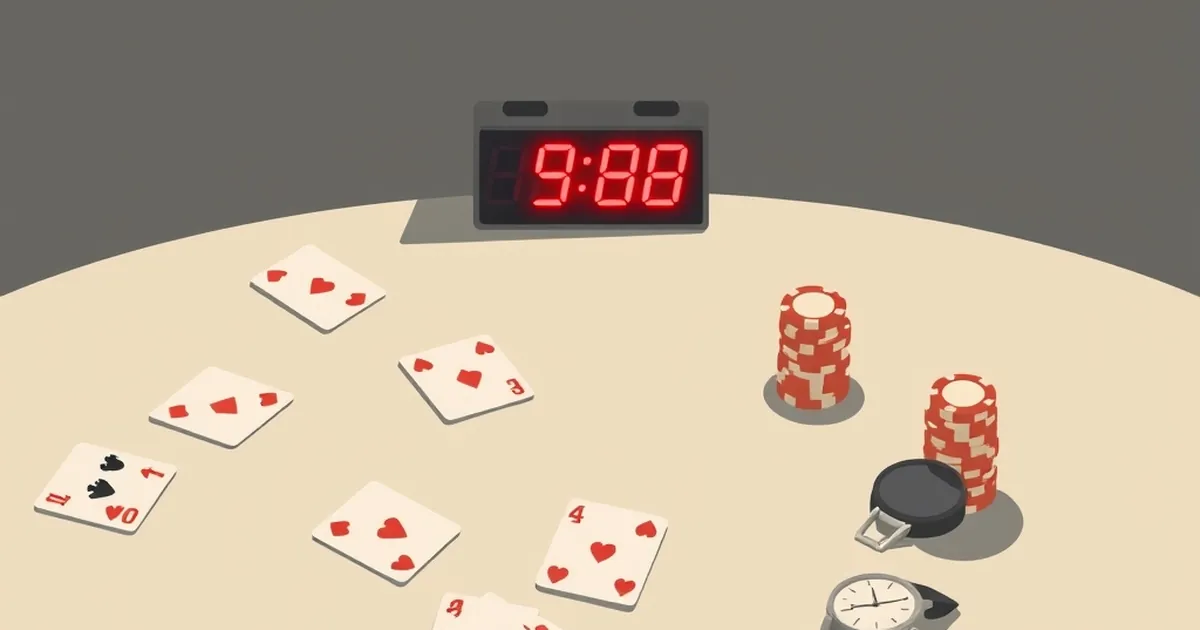Poker Time Banks Run Dry 4 Minutes Before the Blinds Hit